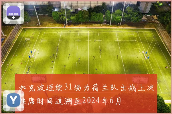 加克波连续31场为荷兰队出战上次缺席时间追溯至2024年6月